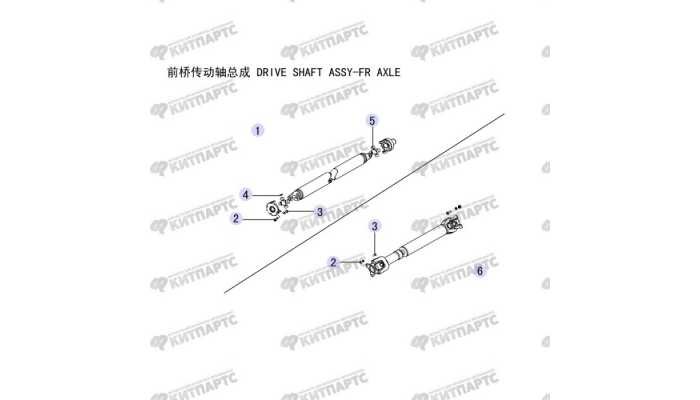 Вал карданный передний Great Wall Hover