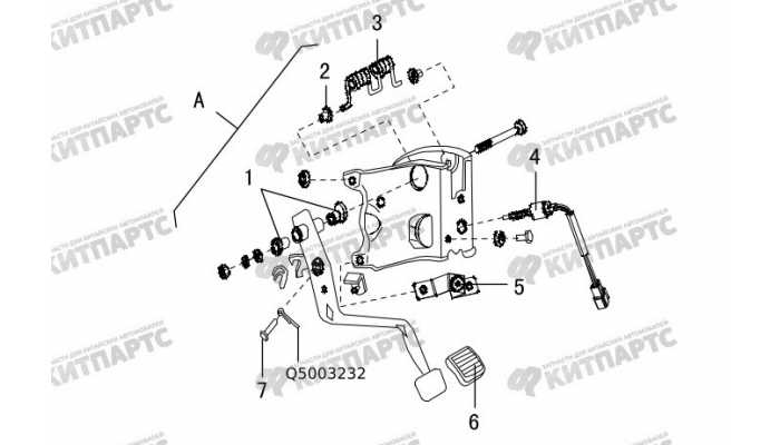 Педаль сцепления Great Wall DW Hower H3