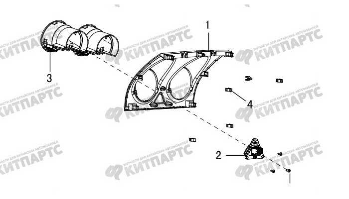 Накладка панели приборов верхняя центральная Great Wall Hover H3