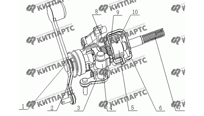 Механизм переключения передач Geely MK