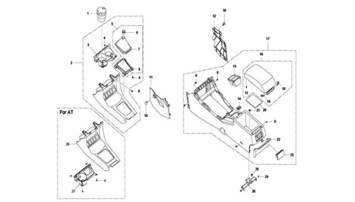 Центральная консоль Lifan